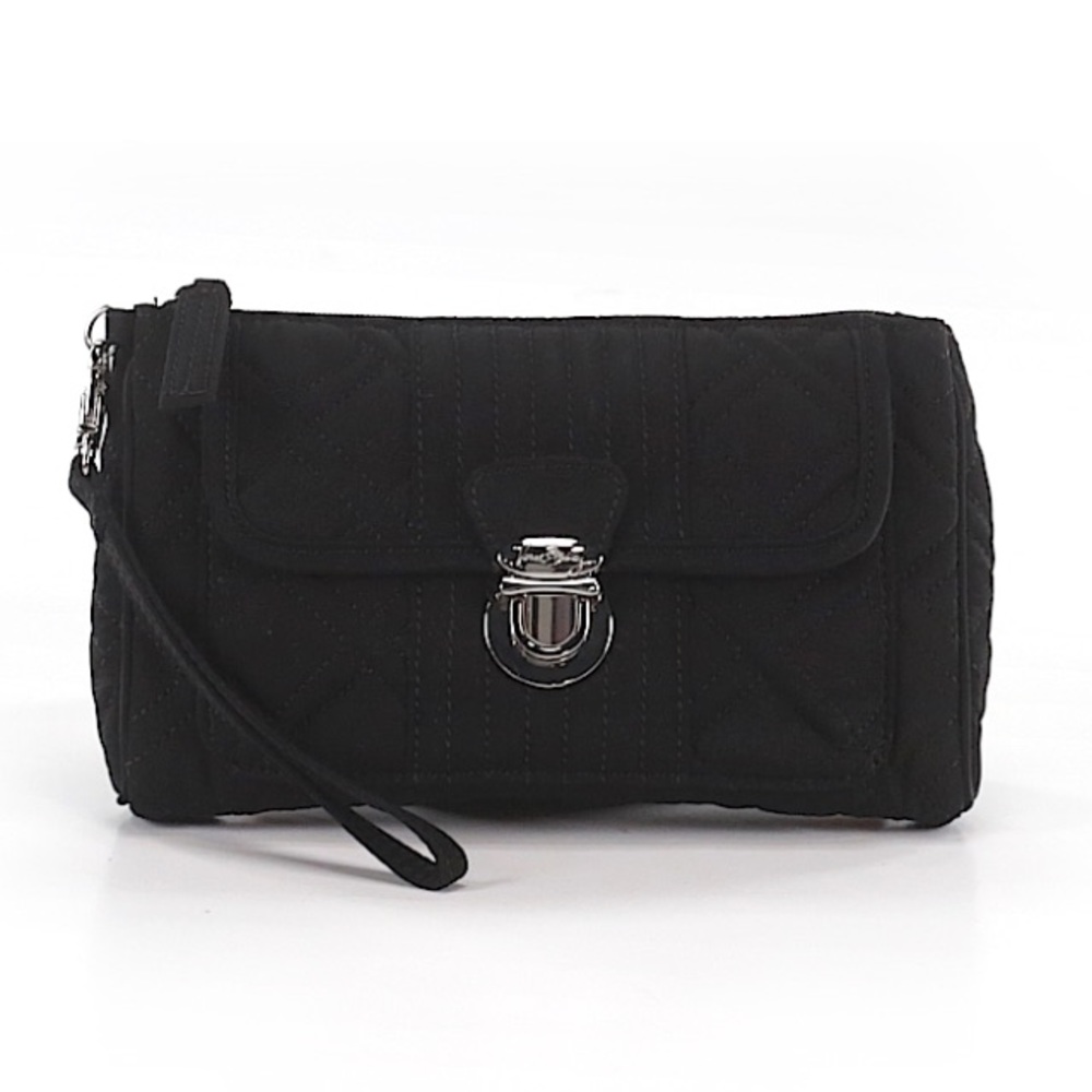 Vera Bradley Black Quilted Wristlet